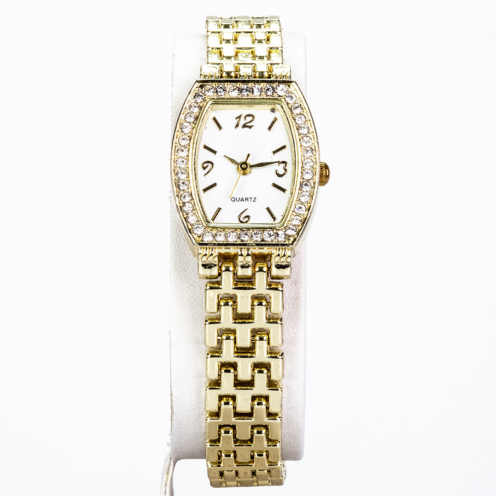 Conjunto de Aleación Bañado en Oro con Cristal Emporia® Blanco ( Pulsera ) 4 