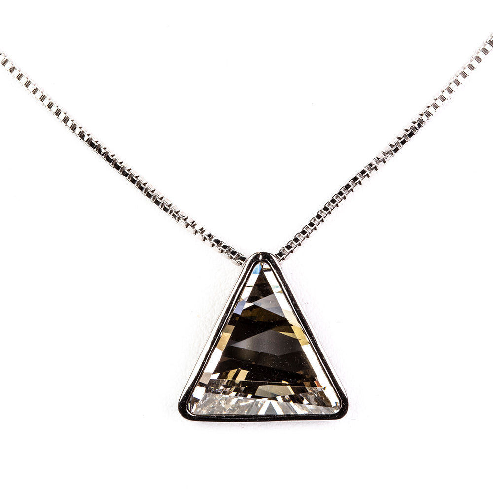 Conjunto de Aleación Bañado en Oro con Cristal Emporia® Negro ( Pendientes +Colgante ) 2 