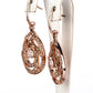 Conjunto de Aleación Bañado en Oro con Cristal Emporia® Blanco ( Collar +Pendientes +Colgante )