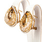 Conjunto de Aleación Bañado en Oro con Cristal Emporia® Blanco ( Collar +Pendientes )