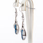 Pendientes de Aleación Bañado en Oro con Cristal Emporia® Azul ( Pendientes )