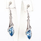 Pendientes de Aleación Bañado en Oro con Cristal Emporia® Azul ( Pendientes )