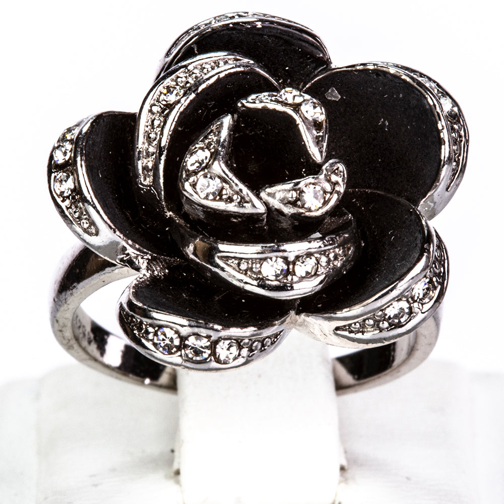 Conjunto de Aleación Bañado en Oro con Esmalte ( Collar +Anillo ) 4 
