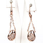 Conjunto de Aleación Bañado en Oro con Cristal Emporia® Blanco ( Collar +Pendientes +Anillo )