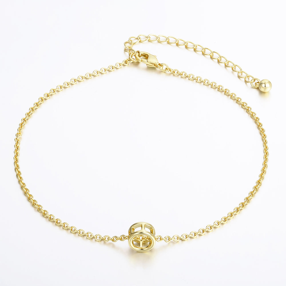 Pulsera de Aleación Bañado en Oro 1 