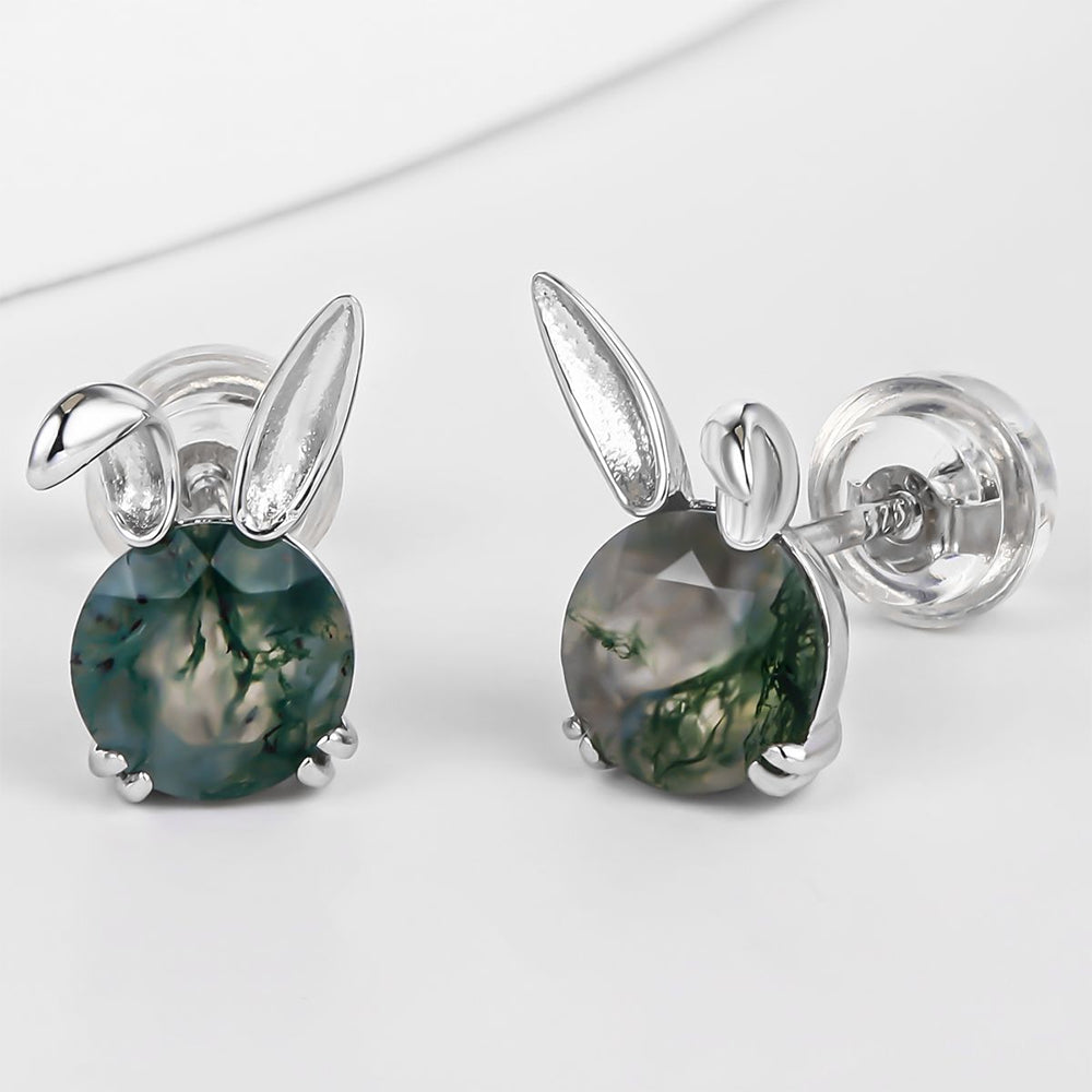 Whitegold Tone Alloy Earrings with SMokey Emporia Crystals 1 