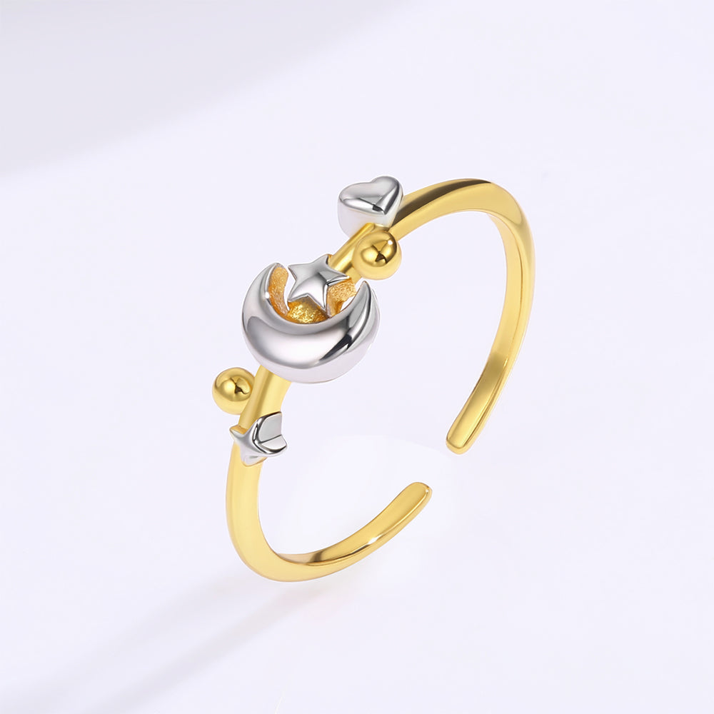 Anillo de Aleación Bañado en Oro 1 