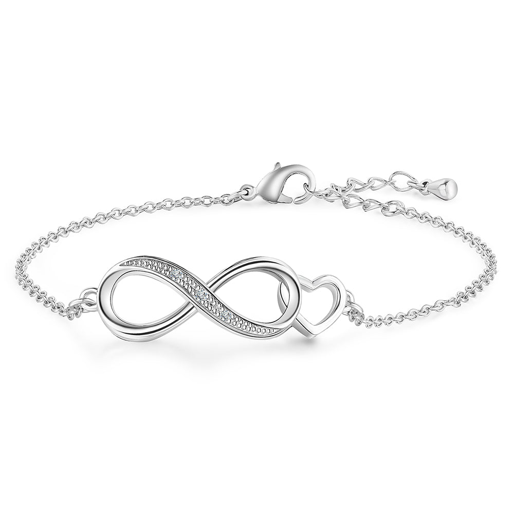 Pulsera de Aleación Bañado en Oro con Cristal Emporia® Blanco