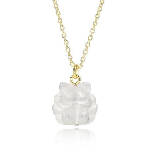 Collar de Aleación Bañado en Oro con Cristal Emporia® Blanco