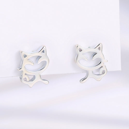 Pendientes de Aleación Bañado en Oro con Cristal Emporia® Blanco