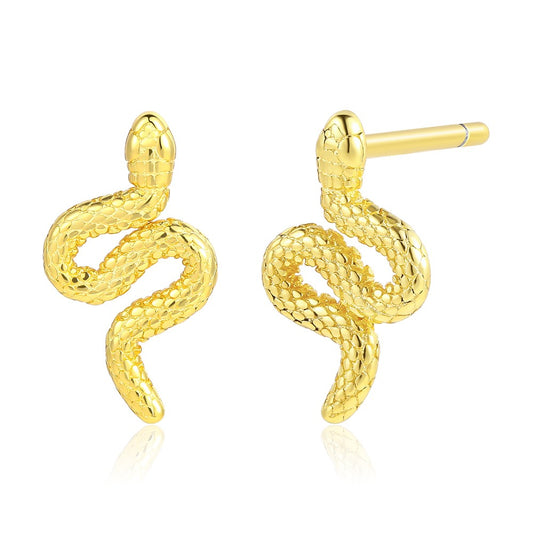 Pendientes de Aleación Bañado en Oro con Cristal Emporia® Blanco