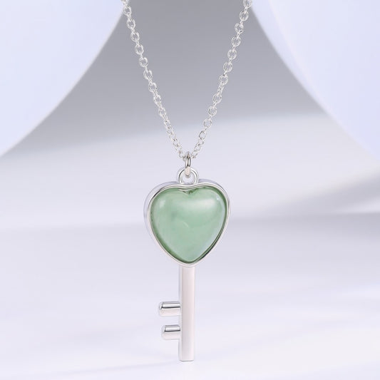 Collar de Aleación Bañado en Oro con Cristal Emporia® Verde