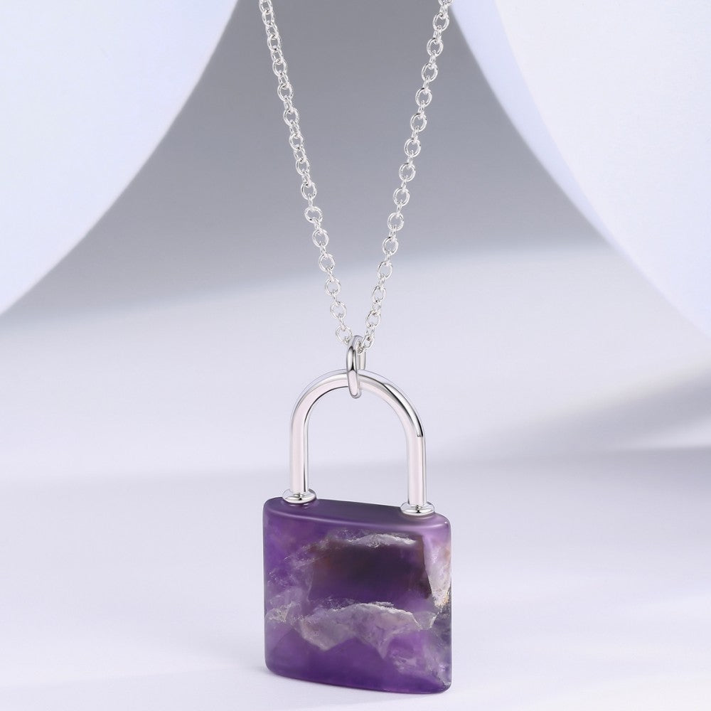 Collar de Aleación Bañado en Oro con Cristal Emporia® Púrpura