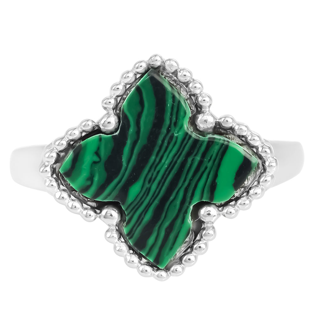 Anillo de Plata con Malaquita