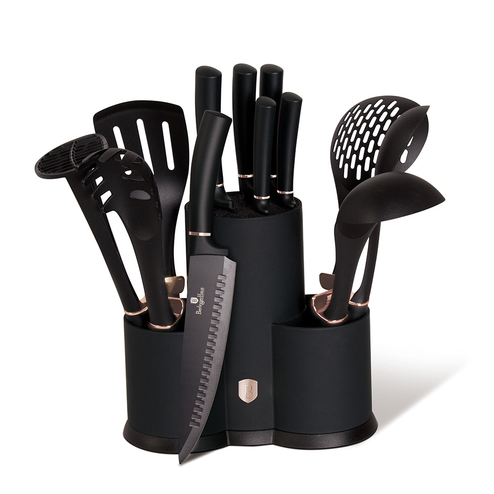 Set de 12 cuchillos y utensilios de cocina Berlinger Haus