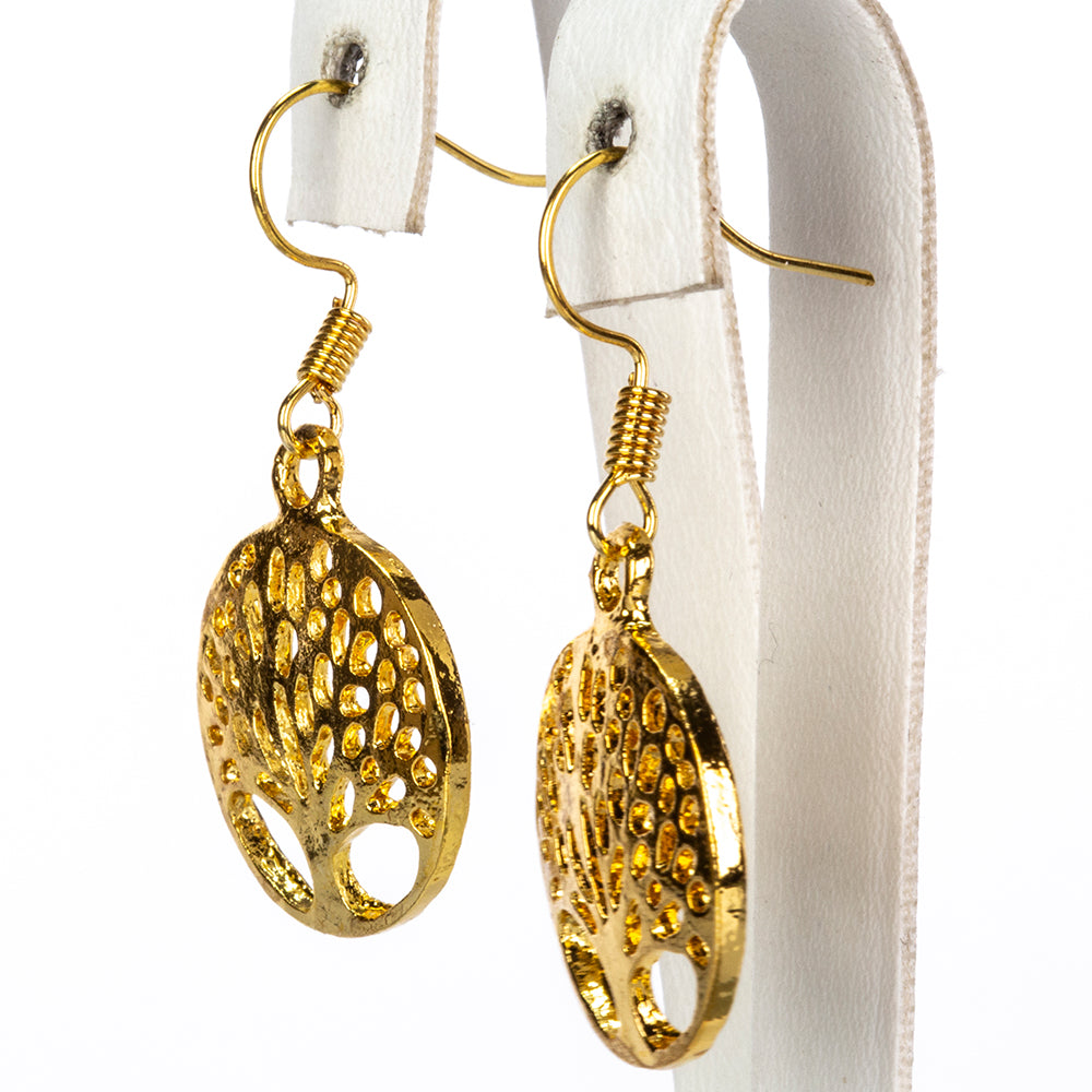 Reloj de Aleación Bañado en Oro con Cristal Emporia® Blanco ( Collar +Pendientes +Pulsera +Colgante ) 10 