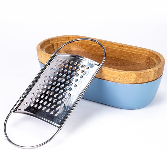 Rallador de especies con recipiente contenedor