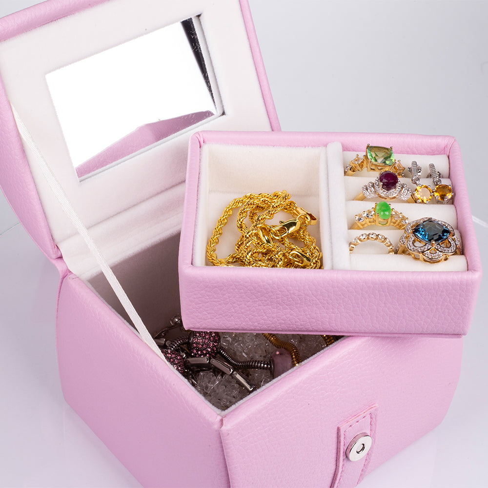 Joyero con Espejo, Rosa 3 