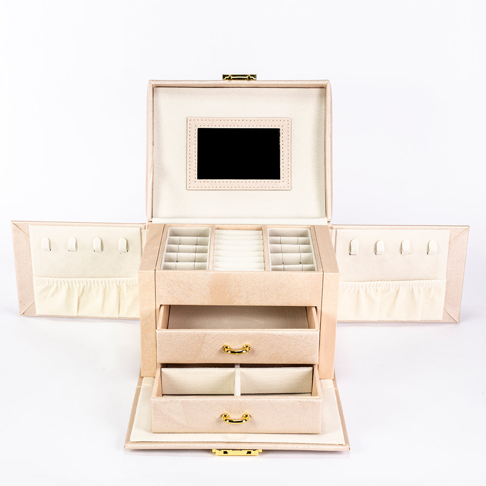 Joyero con espejo en color blanco 5 