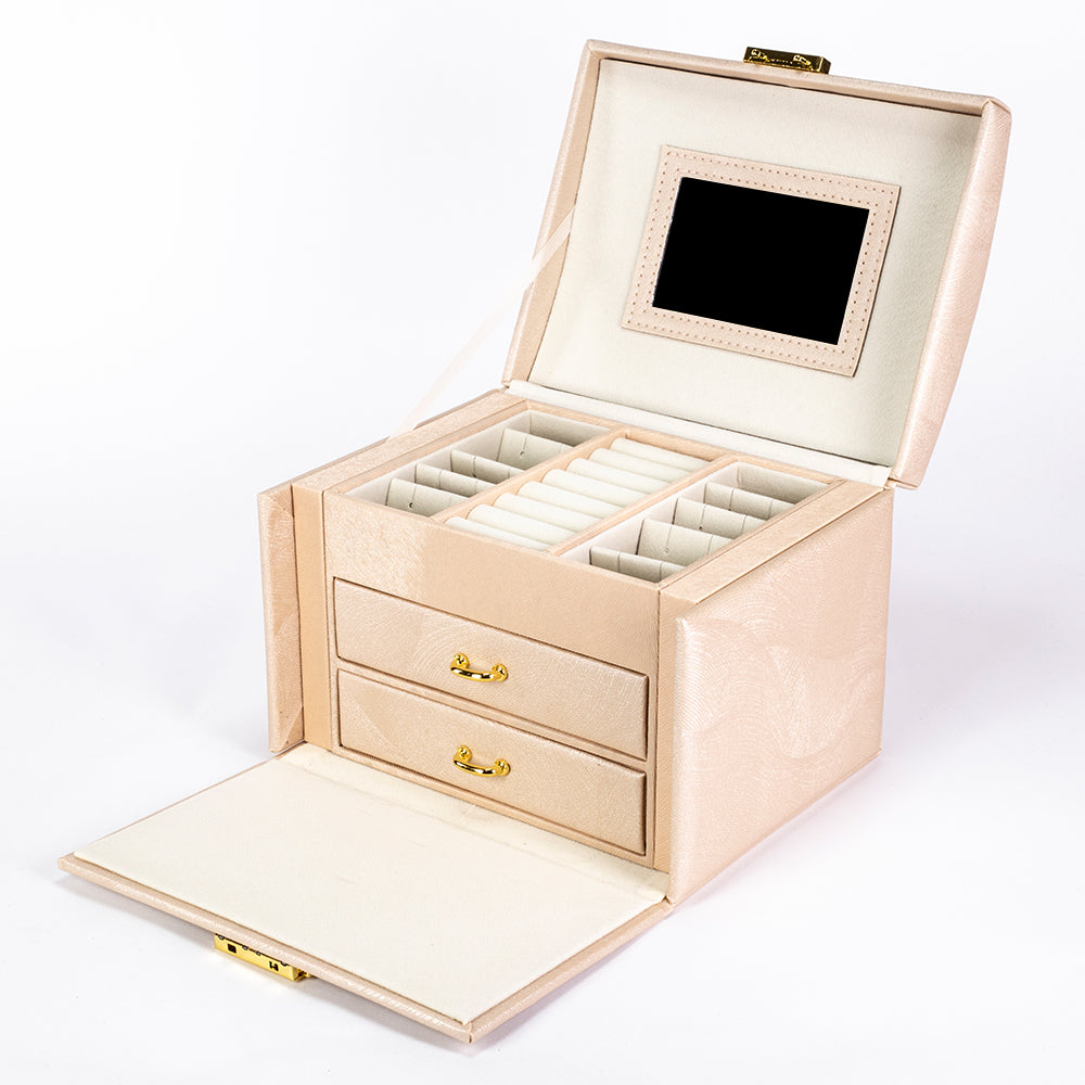 Joyero con espejo en color blanco 8 