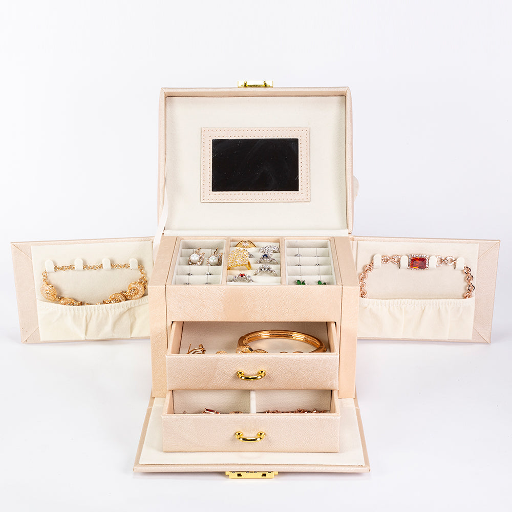 Joyero con espejo en color blanco 14 