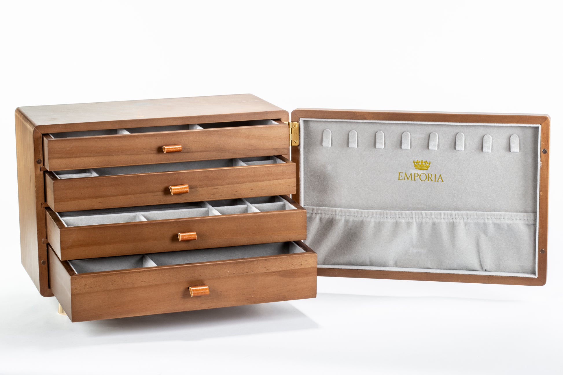 Mini cofre organizador de joyas con múltiples cajones Emporia 12 