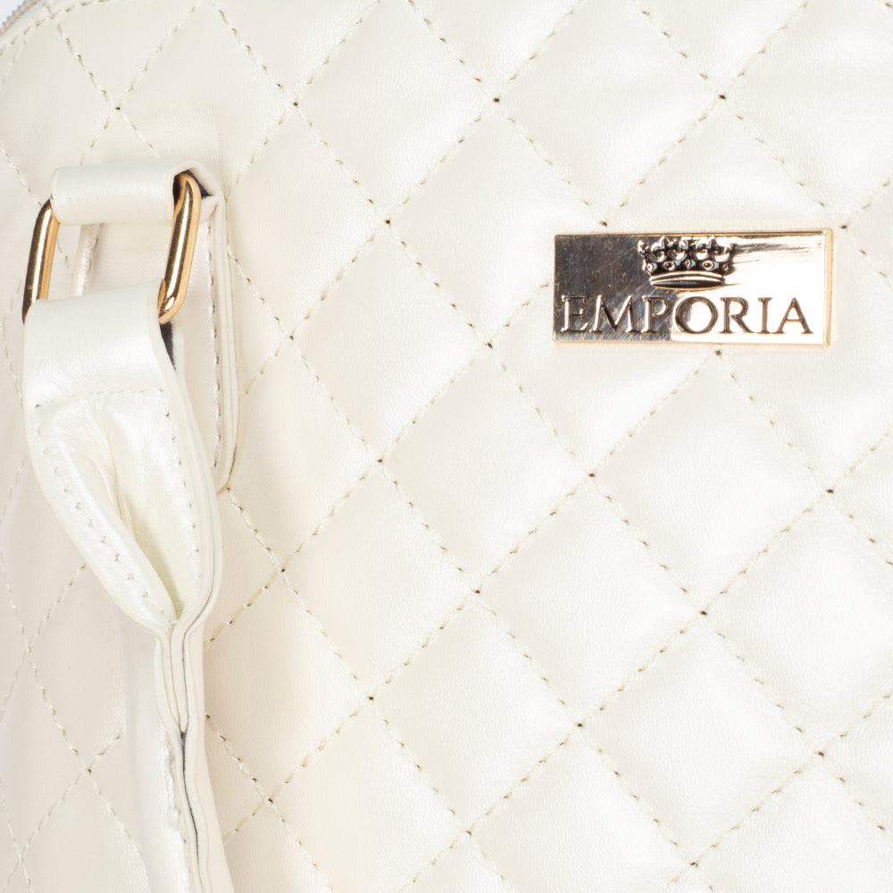 Colección de verano 2024 Emporia "Dicha brillante", set de bolsos de 5 piezas; blanco