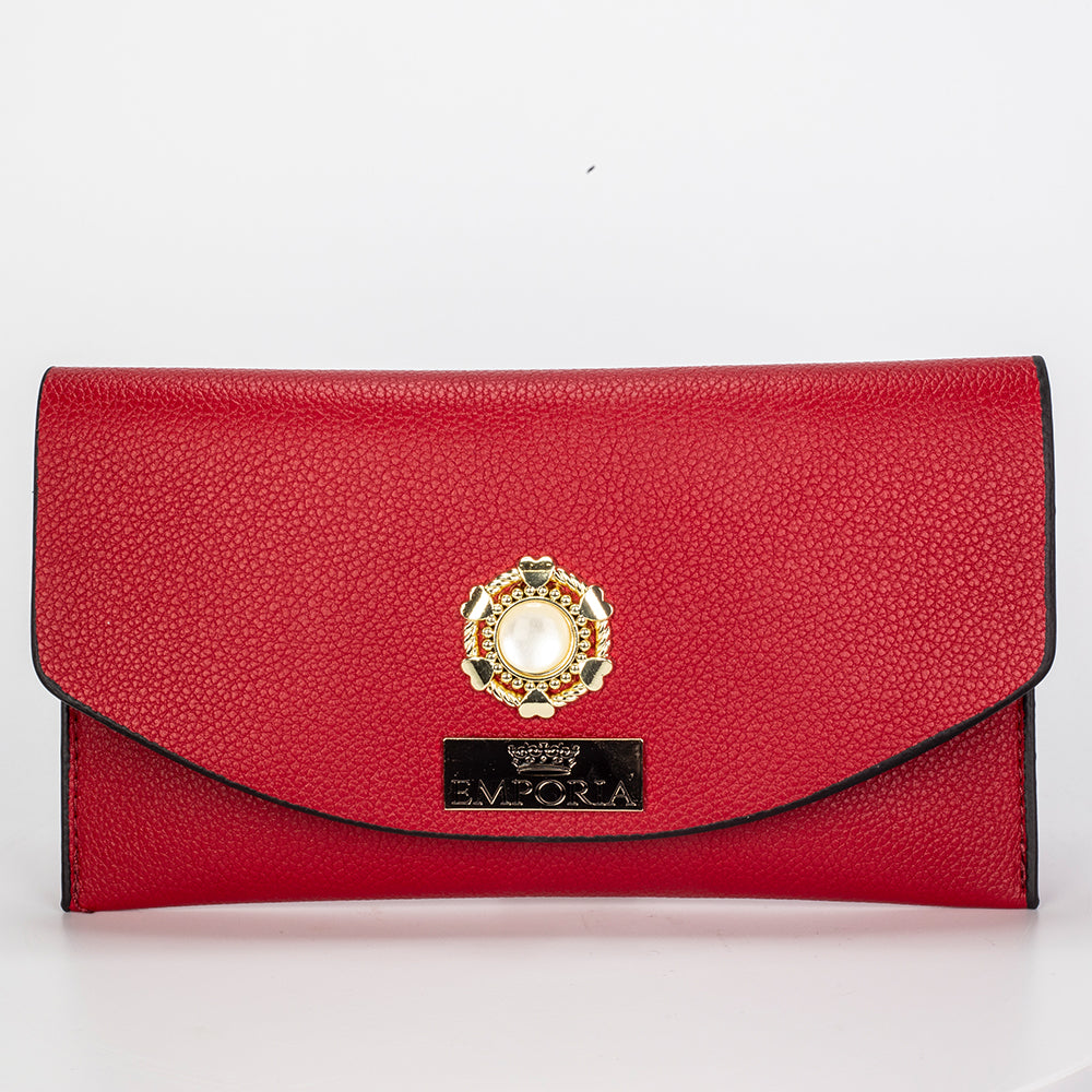 Colección Emporia de primavera 2025 - " Amanacer escarlata", Set de 3 bolsos; rojo 10 