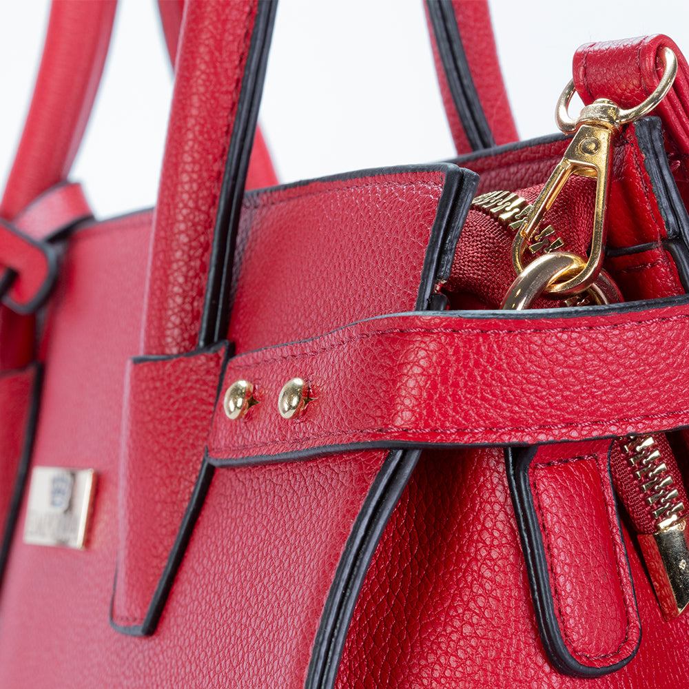 Colección Emporia de primavera 2025 - " Amanacer escarlata", Set de 3 bolsos; rojo 11 