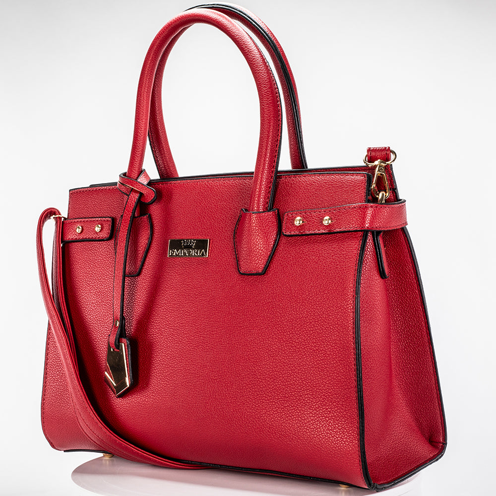Colección Emporia de primavera 2025 - " Amanacer escarlata", Set de 3 bolsos; rojo 15 