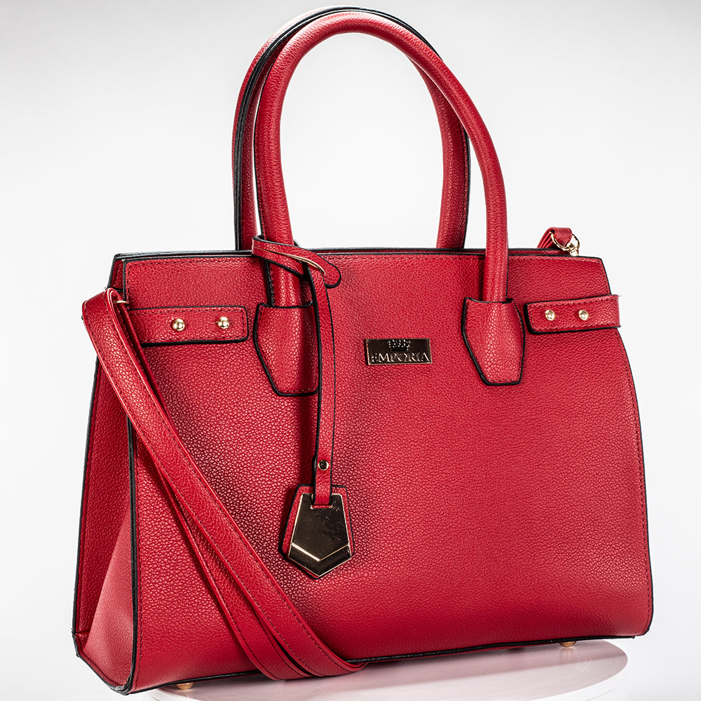Colección Emporia de primavera 2025 - " Amanacer escarlata", Set de 3 bolsos; rojo 16 