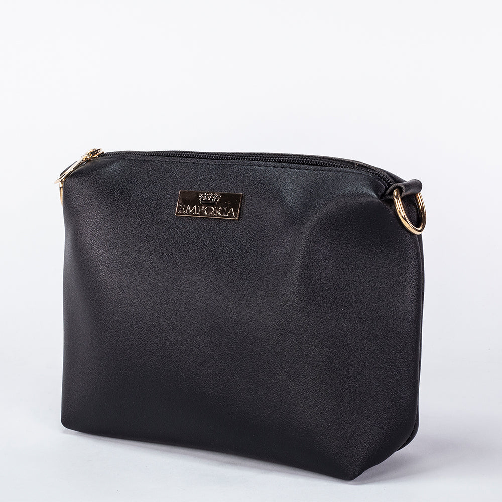 Colección Emporia de primavera 2025 - "Terciopelo oscuro", set de 3 bolsos; negro 8 