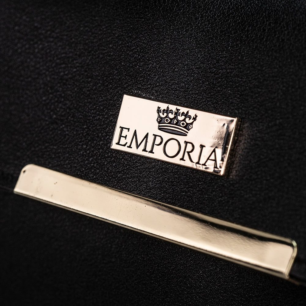 Colección Emporia de primavera 2025 - "Terciopelo oscuro", set de 3 bolsos; negro 2 
