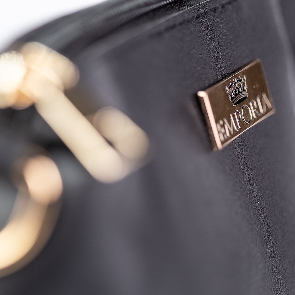 Colección Emporia de primavera 2025 - "Terciopelo oscuro", set de 3 bolsos; negro 13 