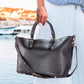Colección Emporia de primavera 2025 - "Terciopelo oscuro", set de 3 bolsos; negro