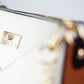 Colección Emporia de primavera 2025- " Luz de Luna moca", Set de 4 bolsos; blanco