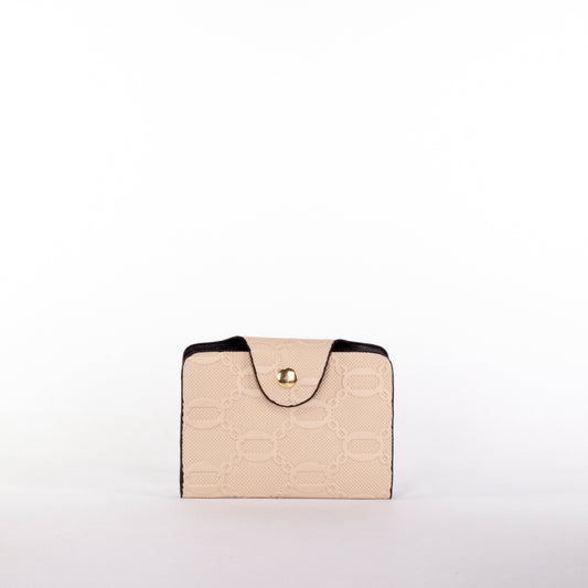 Colección Primavera 2026 de Emporia - "Toffee Lux", juego de 4 bolsos; piel sintética, marrón crema.