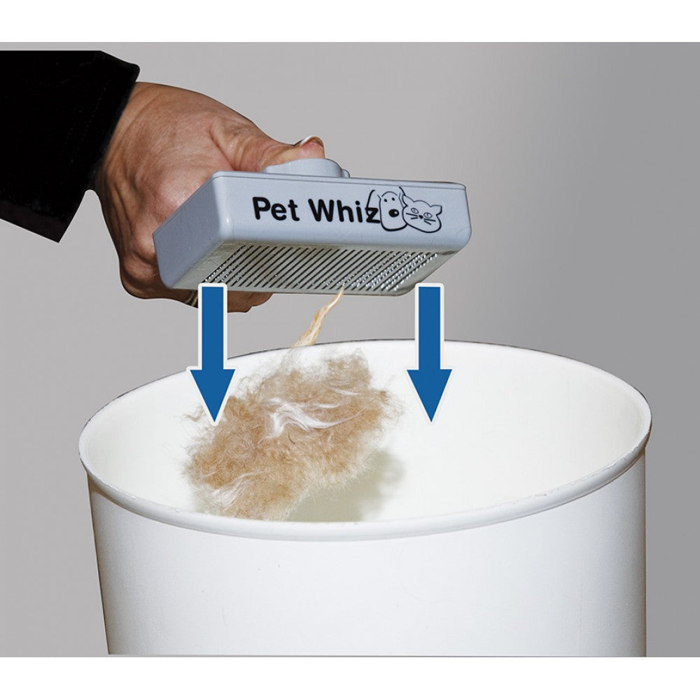 PET WHIZ - Cepillo autolimpiable para perros y gatos 1 