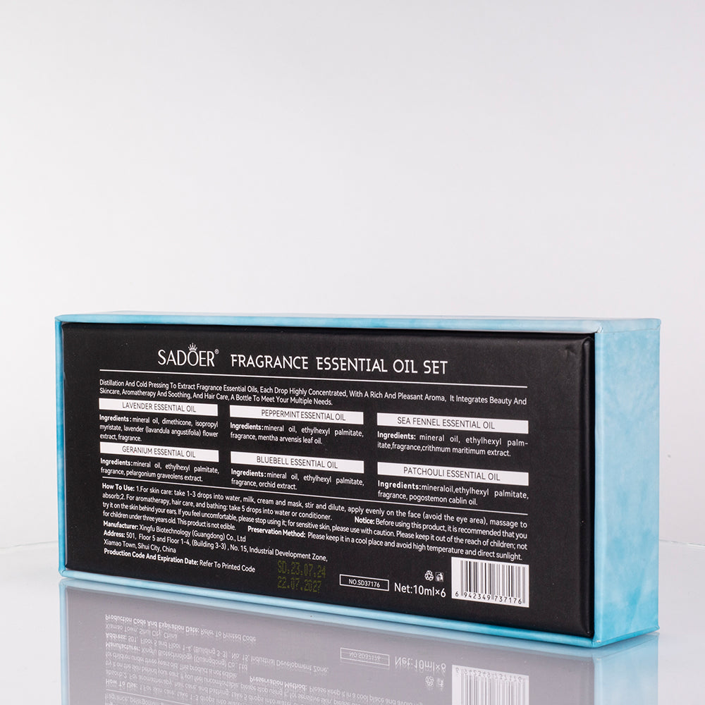 Set de 6 aceites esenciales SADOER 3 