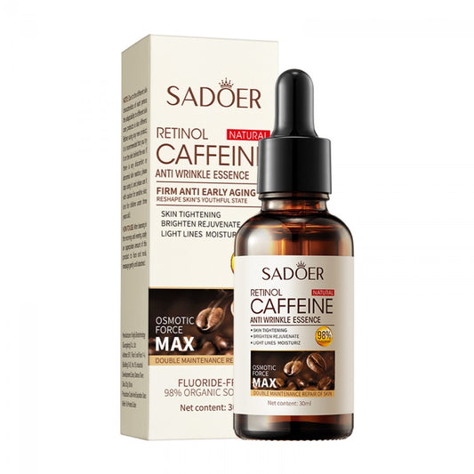 Sérum facial antiarrugas con retinol y cafeína de SADOER
