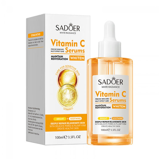 SADOER Sérum Facial Hidratante y Unificador del Tono de la Piel con Vitamina C