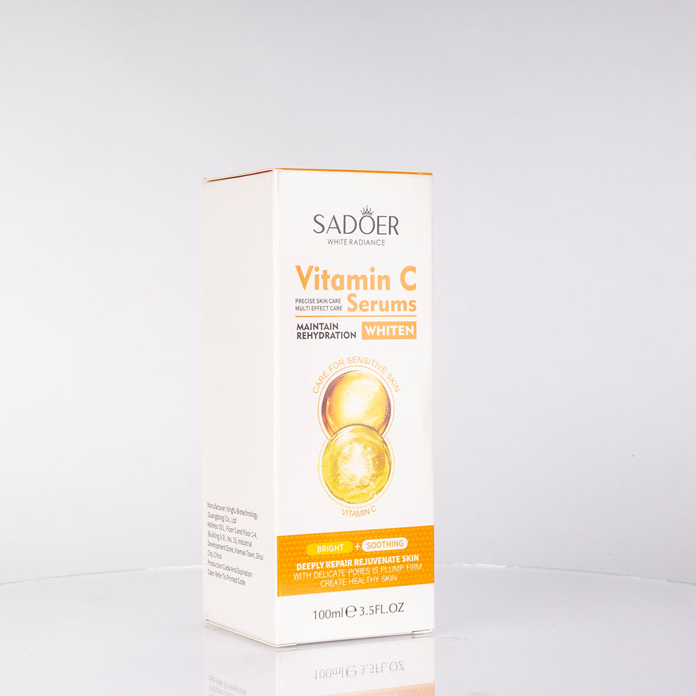 SADOER Sérum Facial Hidratante y Unificador del Tono de la Piel con Vitamina C 3 