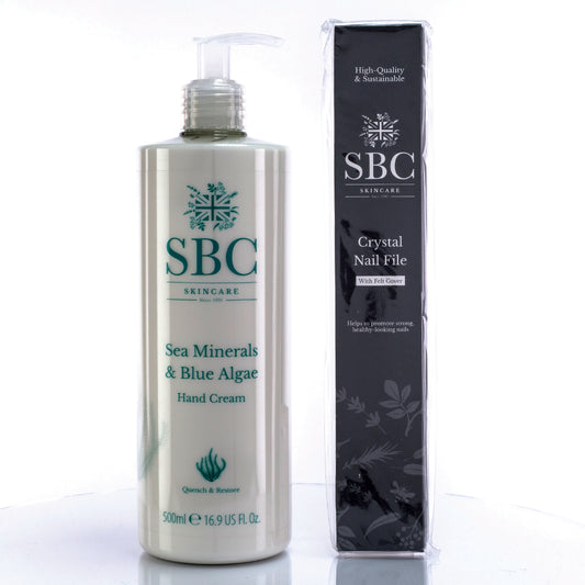 Colección de dos productos de cuidado de manos con minerales del mar SBC