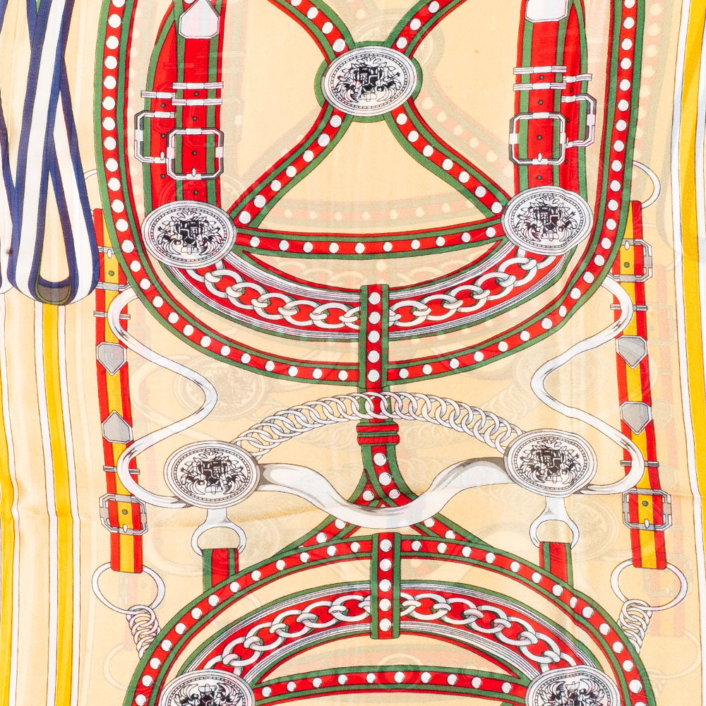 Bufanda lujosa escape de las cadenas, 85 x 180 cms, crema, 100% seda vegana