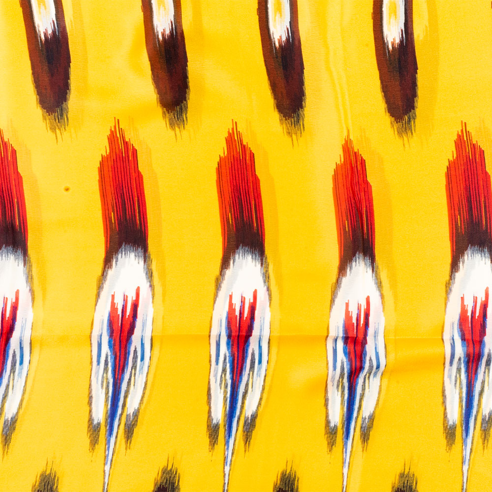 Bufanda prisma pavo real, 85 x 180 cms, rosa, 100% seda vegana 2 