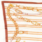 Bufanda cadenas regias, 85 x 180 cms, azul, 100% seda vegana
