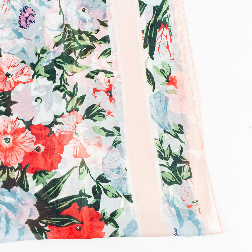 Bufanda brisa orquídea, 85 x 180 cms, blanco, 100% seda vegana 2 