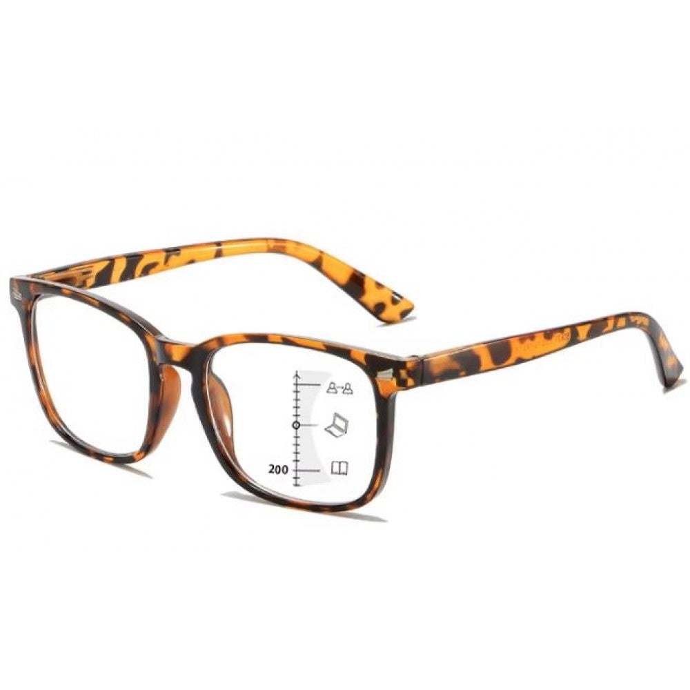 Gafas de lectura multifocales Emporia, rango de graduación flexible: de 0,5 a 3, diseño de tigre