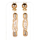 Conjunto de Aleación Bañado en Oro con Cristal Emporia® Blanco