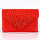Bolso de Aleación Bañado en Oro con Cristal Emporia® Rojo y Cristal Emporia® Blanco ( Collar +Pendientes +Pulsera +Anillo )